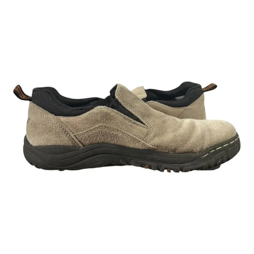 Khombu Liam Slip on Shoe Men’s Size 12 Cream Black Laceless